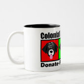 Schwarzes 11 Unze Zwei-Ton Tasse (Links)