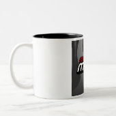 Schwarzes 11 Unze Zwei-Ton Tasse (Links)