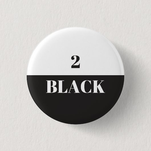 Schwarzes 2 button (Vorderseite)