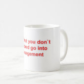 Schwarzes 325 ml-Wecker-Tasse Tasse (VorderseiteRechts)