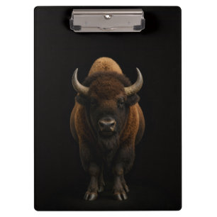 Schwarzes 4 Luxe-Clipboard, Amerikanischer Bison Klemmbrett