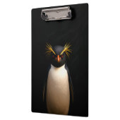 Schwarzes 4 Luxe-Clipboard, Felsenpinguin Klemmbrett (Links)