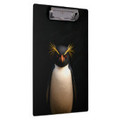 Schwarzes 4 Luxe-Clipboard, Felsenpinguin Klemmbrett (Rechts)