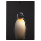 Schwarzes 4 Luxe-Clipboard, Kaiserpinguin Klemmbrett (Rückseite)