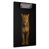 Schwarzes 4 Luxe-Clipboard, Majestätischer Leopard Klemmbrett (Rechts)