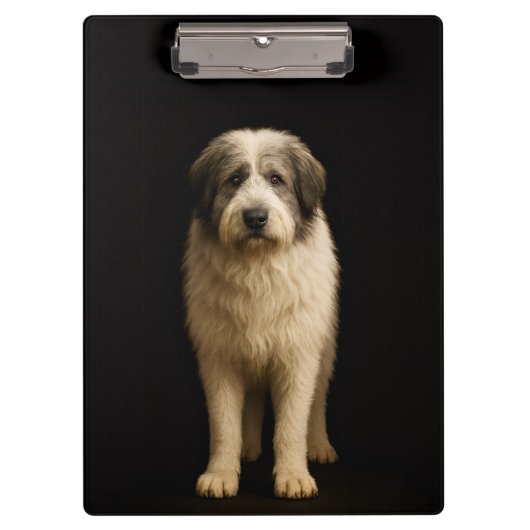 Schwarzes 4 Luxe-Clipboard, Mioritic Shepherd Klemmbrett (Vorderseite)