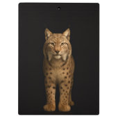 Schwarzes 4 Luxe-Clipboard, Stiller Luchs Klemmbrett (Rückseite)
