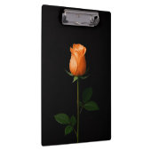 Schwarzes 4 Luxe-Clipboard, Sunset Orange Rose Klemmbrett (Rechts)