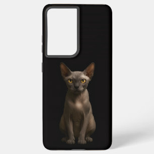 Schwarzes 4 Luxe Galaxy S21 Ultra, Sphynx-Katze Samsung Galaxy Hülle