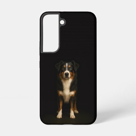 Schwarzes 4 Luxe Galaxy S22 Case, Aussie Shepherd Samsung Galaxy Hülle (Rückseite)