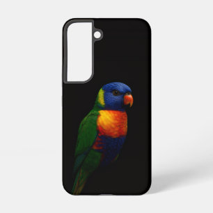 Schwarzes 4 Luxe Galaxy S22 Case, Lorikeet-Papagei Samsung Galaxy Hülle