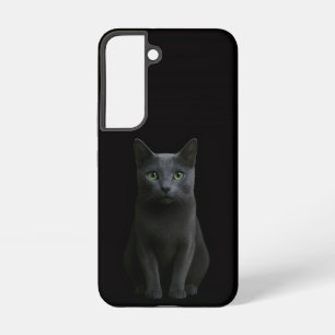 Schwarzes 4 Luxe Galaxy S22 Case, Russische Blaue  Samsung Galaxy Hülle
