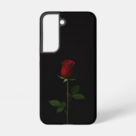 Schwarzes 4 Luxe Galaxy S22 Case, Samtrote Rose Samsung Galaxy Hülle
