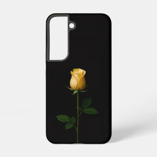 Schwarzes 4 Luxe Galaxy S22 Case, Sonnengelbe Rose Samsung Galaxy Hülle