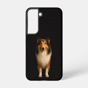 Schwarzes 4 Luxe Galaxy S22 Case, treuer Collie-Hu Samsung Galaxy Hülle