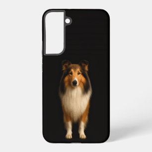 Schwarzes 4 Luxe Galaxy S22 Plus, treuer Collie-Hu Samsung Galaxy Hülle