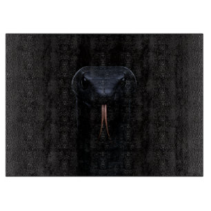 Schwarzes 4 Luxe Glas-Board Black Mamba Schneidebrett
