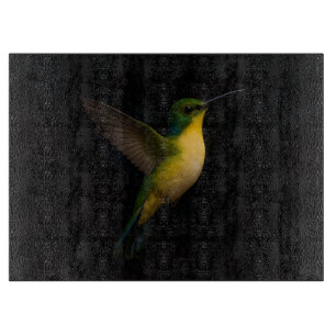 Schwarzes 4 Luxe Glas Board Flying Bird Schneidebrett