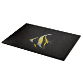 Schwarzes 4 Luxe Glas-Board Moorish Idol Schneidebrett (Ecke)