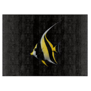 Schwarzes 4 Luxe Glas-Board Moorish Idol Schneidebrett