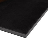 Schwarzes 4 Luxe Glas Board Rot Eichhörnchen Schneidebrett (Ecke)