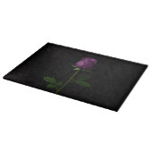 Schwarzes 4 Luxe Glas Board Royal Violet Rose Schneidebrett (Ecke)