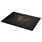 Schwarzes 4 Luxe Glas Board Tufted Coquette Schneidebrett (Ecke)