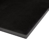 Schwarzes 4 Luxe Glas Board Tufted Coquette Schneidebrett (Ecke)