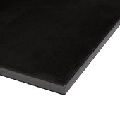 Schwarzes 4 Luxe Glas Schneidbrett Zartes Labrador Schneidebrett (Ecke)