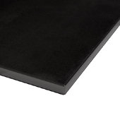 Schwarzes 4 Luxe Glasboard Sekretärvogel Schneidebrett (Ecke)