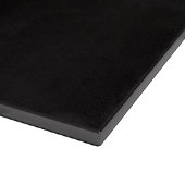 Schwarzes 4 Luxe Glasboard Silent Lynx Schneidebrett (Ecke)