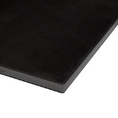 Schwarzes 4 Luxe Glasboard Silent Prime Puma Schneidebrett (Ecke)