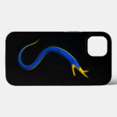 Schwarzes 4 Luxe iPhone 13 Case, Blauer Bandaal Case-Mate iPhone Hülle (Rückseite (Horizontal))