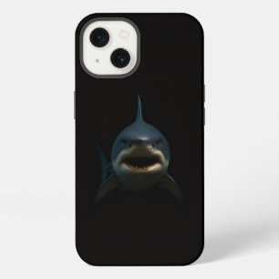Schwarzes 4 Luxe iPhone 13 Case, Weißer Hai Hülle