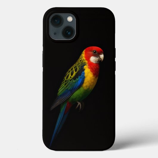 Schwarzes 4 Luxe iPhone 13, Eastern Rosella Papage Case-Mate iPhone Hülle (Rückseite)