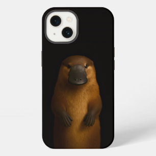Schwarzes 4 Luxe iPhone 13, Eleganter Schnabeltier 13 Hülle