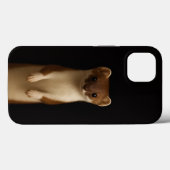 Schwarzes 4 Luxe iPhone 13, Elegantes Wiesel Case-Mate iPhone Hülle (Rückseite (Horizontal))