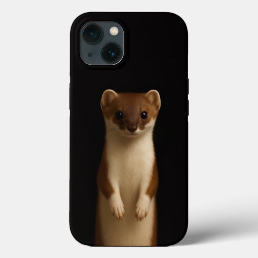 Schwarzes 4 Luxe iPhone 13, Elegantes Wiesel Case-Mate iPhone Hülle (Rückseite)
