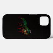 Schwarzes 4 Luxe iPhone 13, Fangschreckenkrebs Case-Mate iPhone Hülle (Rückseite (Horizontal))