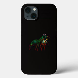 Schwarzes 4 Luxe iPhone 13, Fangschreckenkrebs 13 Hülle