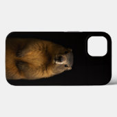 Schwarzes 4 Luxe iPhone 13, Fluffy Marmot Case-Mate iPhone Hülle (Rückseite (Horizontal))