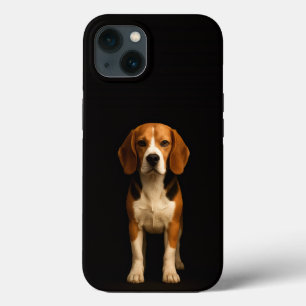 Schwarzes 4 Luxe iPhone 13, freundlicher Beagle Case-Mate iPhone Hülle