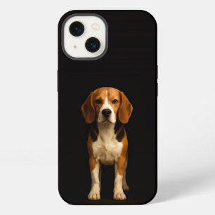 Schwarzes 4 Luxe iPhone 13, freundlicher Beagle 13 Hülle
