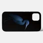 Schwarzes 4 Luxe iPhone 13, Kleiner Blauer Reiher Case-Mate iPhone Hülle (Rückseite (Horizontal))