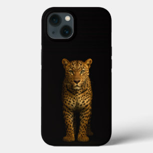 Schwarzes 4 Luxe iPhone 13, Majestätischer Leopard Case-Mate iPhone Hülle