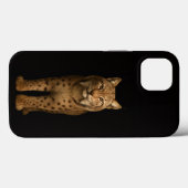 Schwarzes 4 Luxe iPhone 13, Silent Lynx Case-Mate iPhone Hülle (Rückseite (Horizontal))