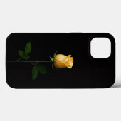 Schwarzes 4 Luxe iPhone 13, sonnengelbe Rose Case-Mate iPhone Hülle (Rückseite (Horizontal))