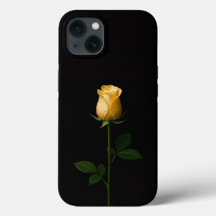 Schwarzes 4 Luxe iPhone 13, sonnengelbe Rose Case-Mate iPhone Hülle