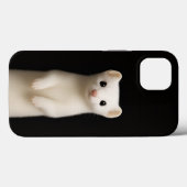 Schwarzes 4 Luxe iPhone 13, stilvolles Hermelin Case-Mate iPhone Hülle (Rückseite (Horizontal))