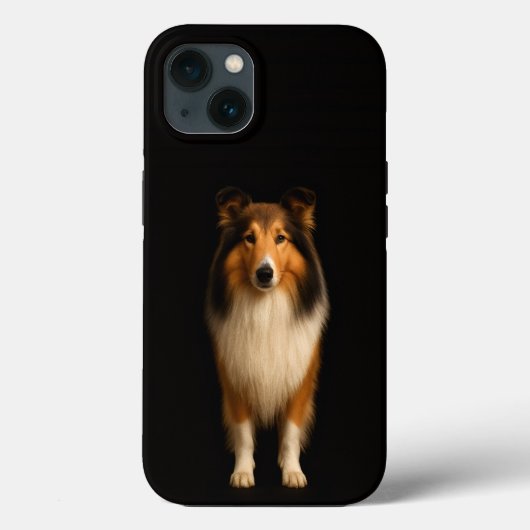 Schwarzes 4 Luxe iPhone 13, treuer Collie Case-Mate iPhone Hülle (Rückseite)